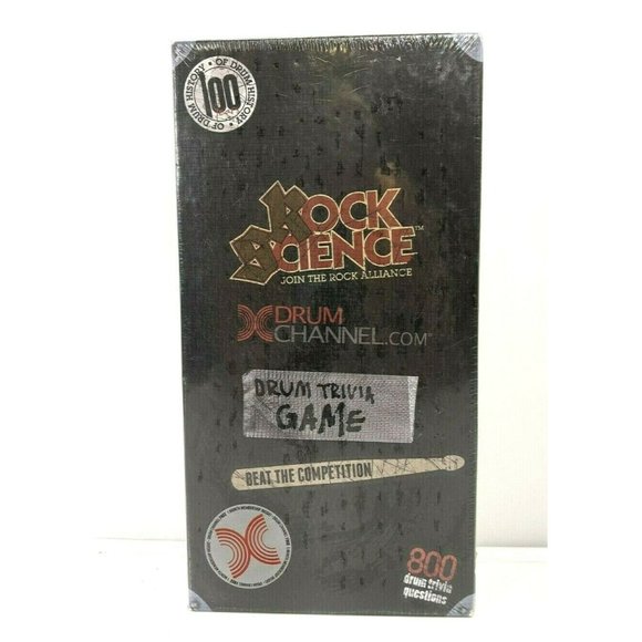 Rock Science Drum Trivia Game Ultimate Rock N' Roll Drum Knowledge Rock Bands - Picture 2 of 3